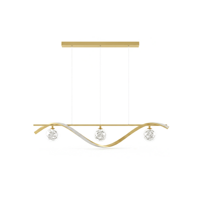 Minimalistische Hanglamp van Helder Glas en Modern IJzer – Vivalux
