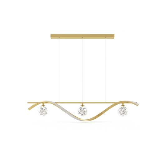 Minimalistische Hanglamp van Helder Glas en Modern IJzer – Vivalux