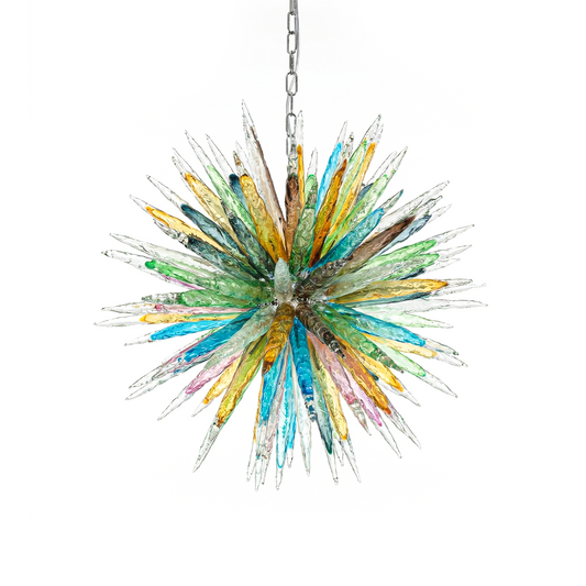 Murano glazen kroonluchter multicolor – Aurorice