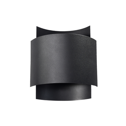 Schwarze Wandleuchte im Industriedesign – Vespera
