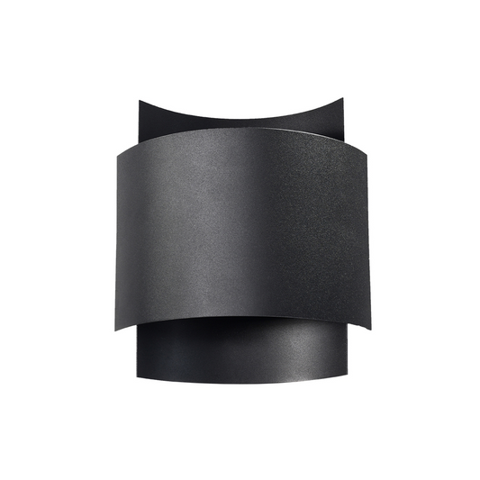 Schwarze Wandleuchte im Industriedesign – Vespera