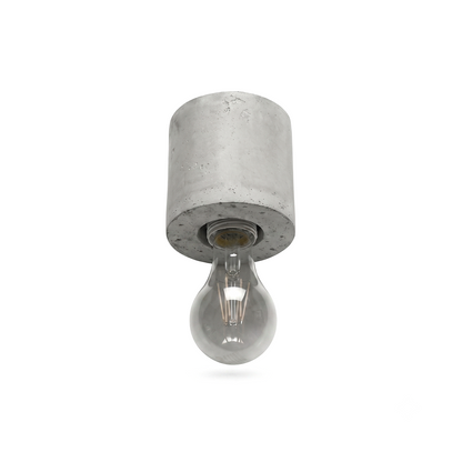 Minimalistische grijze betonnen plafondlamp – Model Arkanor