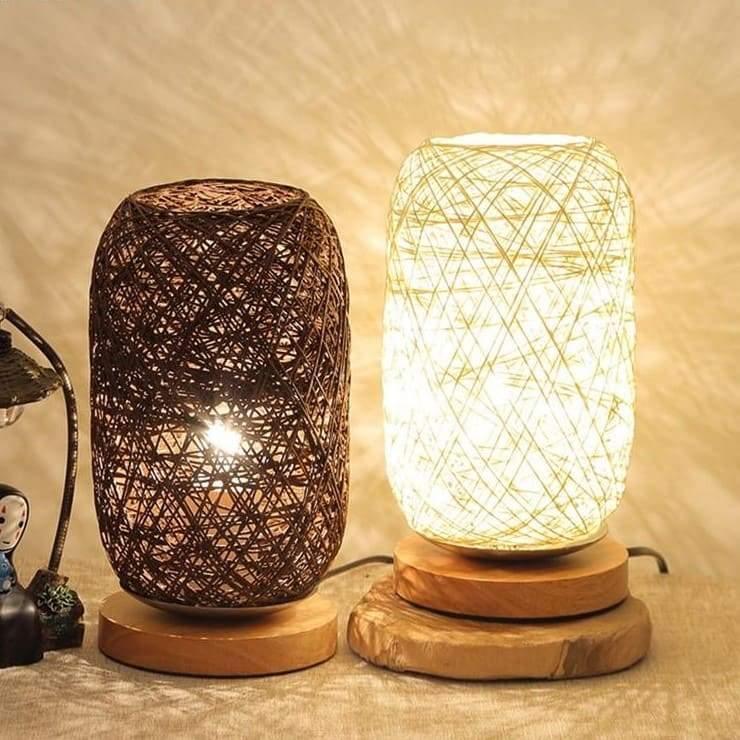 Lampe Rotin Bois Design Naturel – Veluma