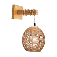 Applique Murale en Bois et Rotin pour Intérieur – Erindale