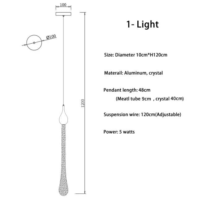 Lustre Cristal Doré pour Escalier – Oréade