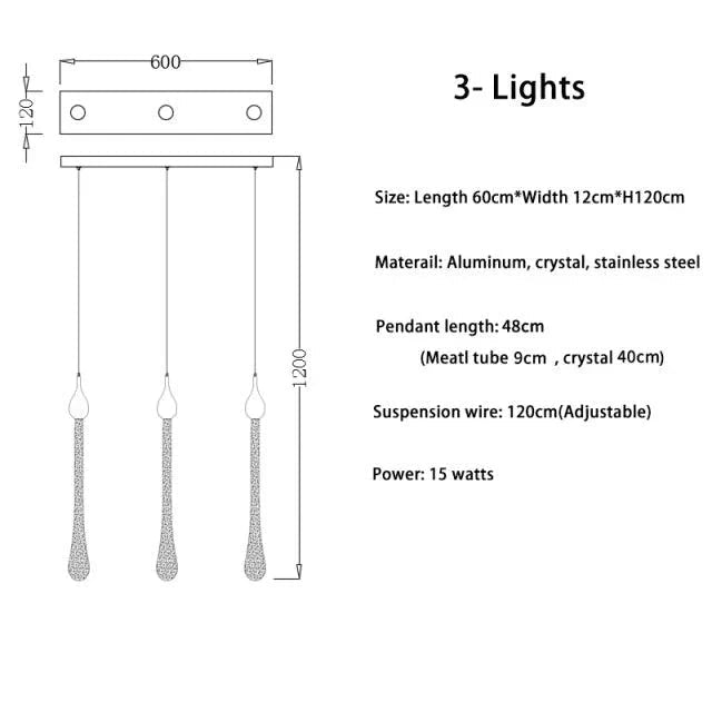 Lustre Cristal Doré pour Escalier – Oréade