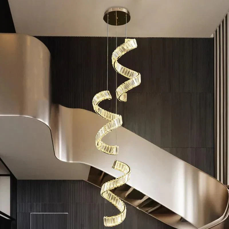 Gouden kristallen kroonluchter voor luxe interieurs – Auréosial