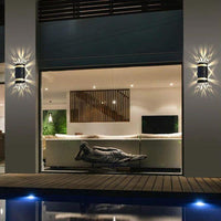 Applique Extérieure en Aluminium Noir pour Terrasse – Noctarion