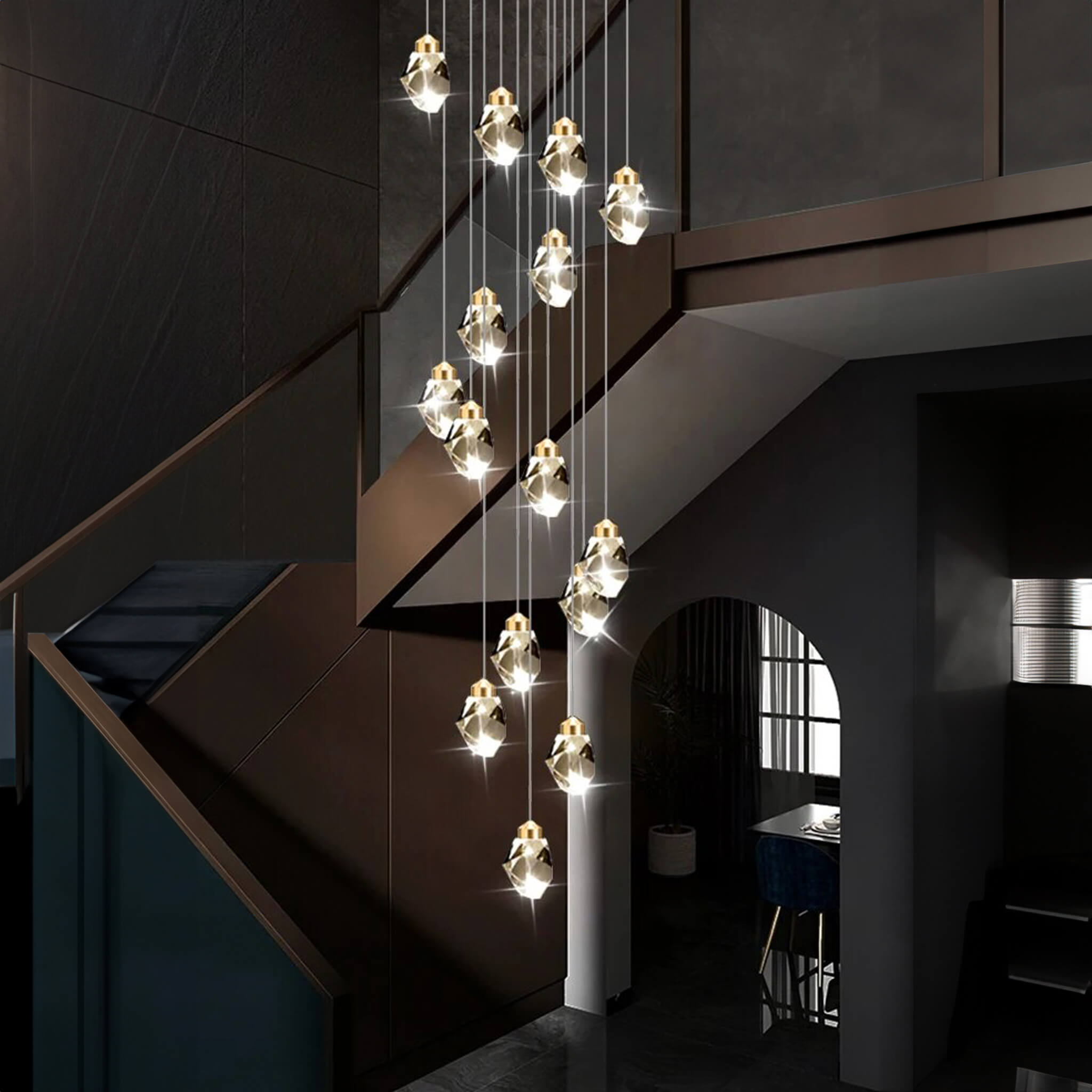 lustre Mirellia vue ambiance | Luxarmonie