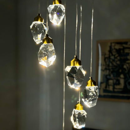 Kristallen Kroonluchter Schitterend Glans Hedendaags Design – Oris