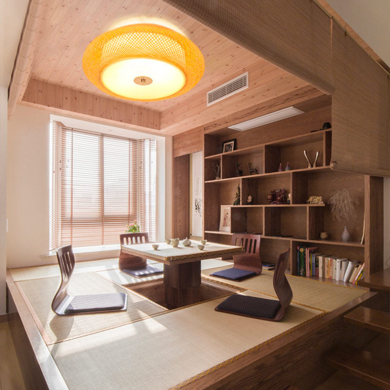 Plafonnier en bambou pour salon – Celantra