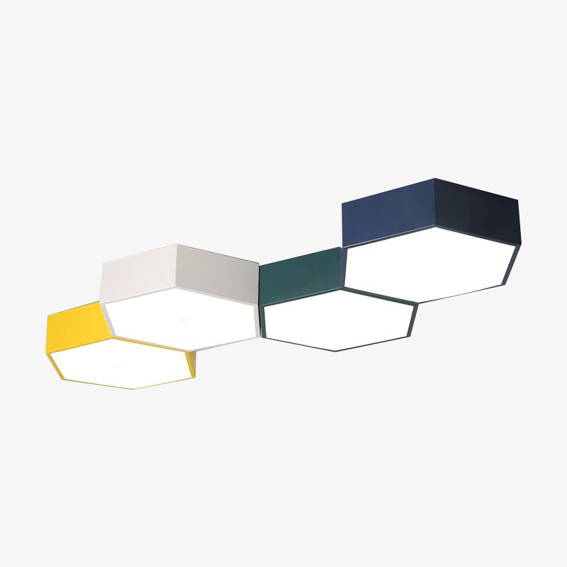 Hexagonal Honeycomb Color Ceiling Light