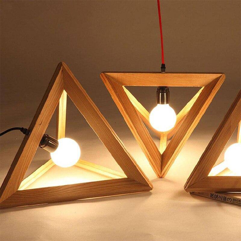 Suspension pyramidale en bois pour salon – Armonique