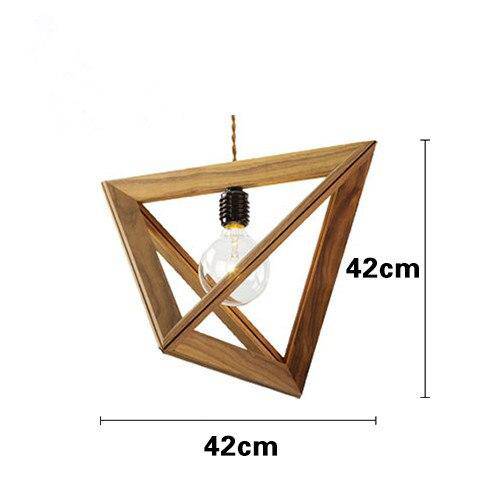 Suspension pyramidale en bois pour salon – Armonique