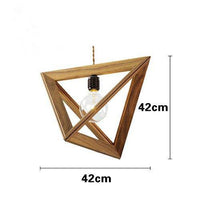 Suspension pyramidale en bois pour salon – Armonique