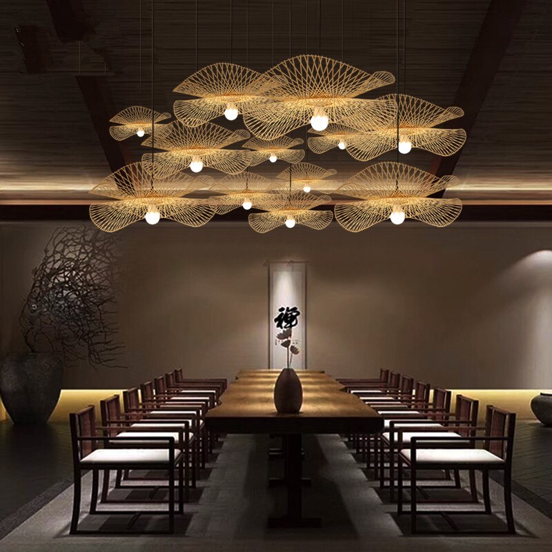 Geweven Bamboe Hanglamp in Bohemien Stijl – Savanara