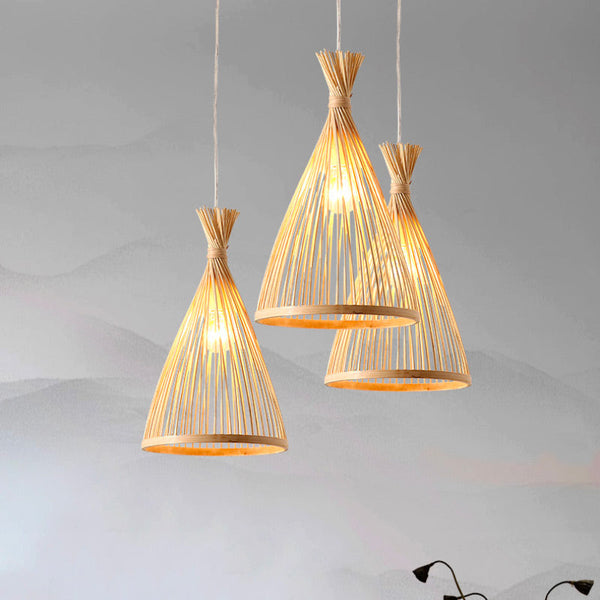 Suspension Bambou Conique Intérieure – Zenobo