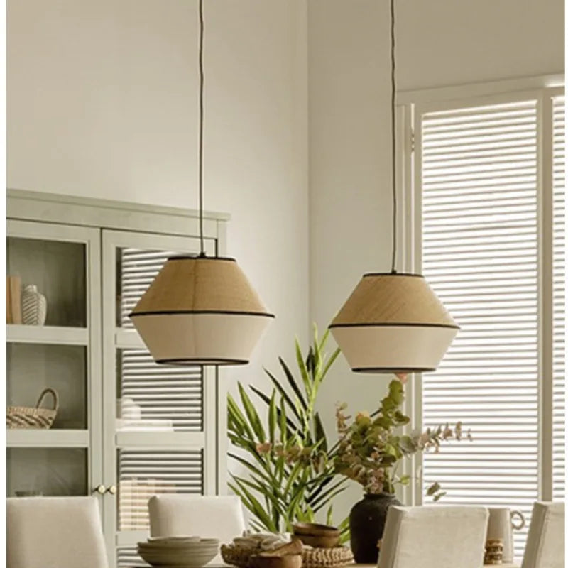 Beige & Bruin Zen Hanglamp – Aruna